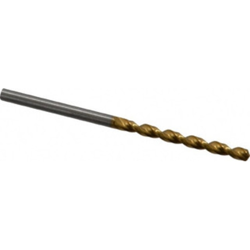 Guhring #33 130 High Speed Steel Jobber Drill TiN Finish, Right Hand Cut, Parabolic Flute, Straight Shank, 2-13/32 OAL, Standard Point 9006520028700 – 85751337