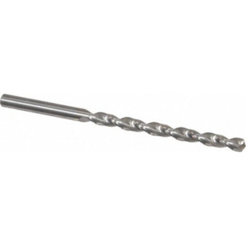 Guhring #4 130 Solid Carbide Jobber Drill Bright Finish, Right Hand Cut, Parabolic Flute, Straight Shank, 95.25mm OAL, Standard Point 9026010053100 – 85795045