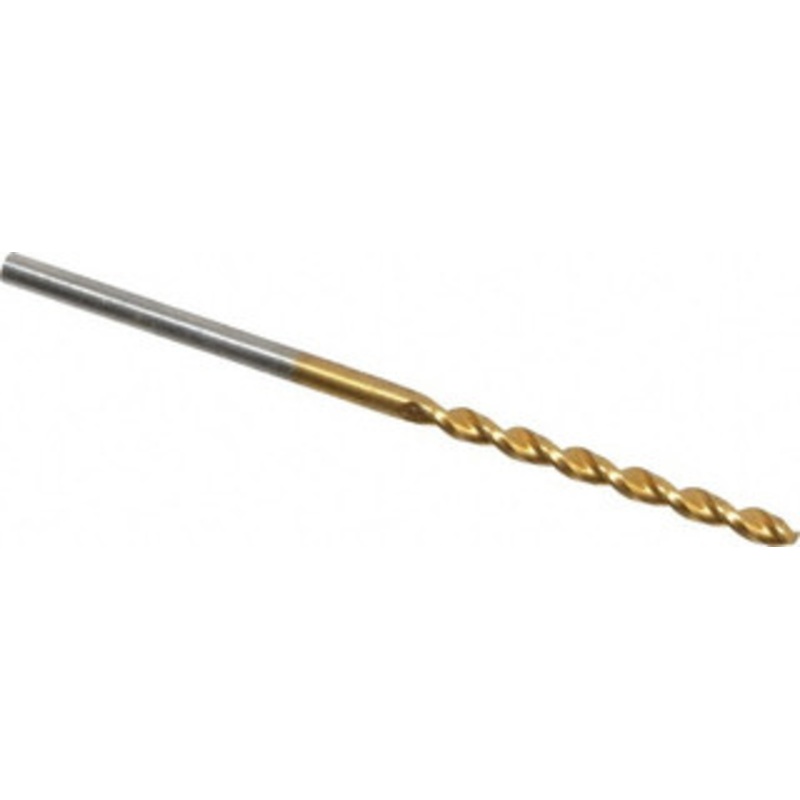 Guhring #51 130 High Speed Steel Jobber Drill TiN Finish, Right Hand Cut, Parabolic Flute, Straight Shank, 1-11/16 OAL, Standard Point 9006520017000 – 85751519