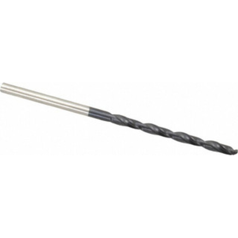 Hertel #37 135 Cobalt Jobber Drill TiAlN Finish, Right Hand Cut, Spiral Flute, Straight Shank, 2-1/2 OAL, Split Point 4140299 – 04140307