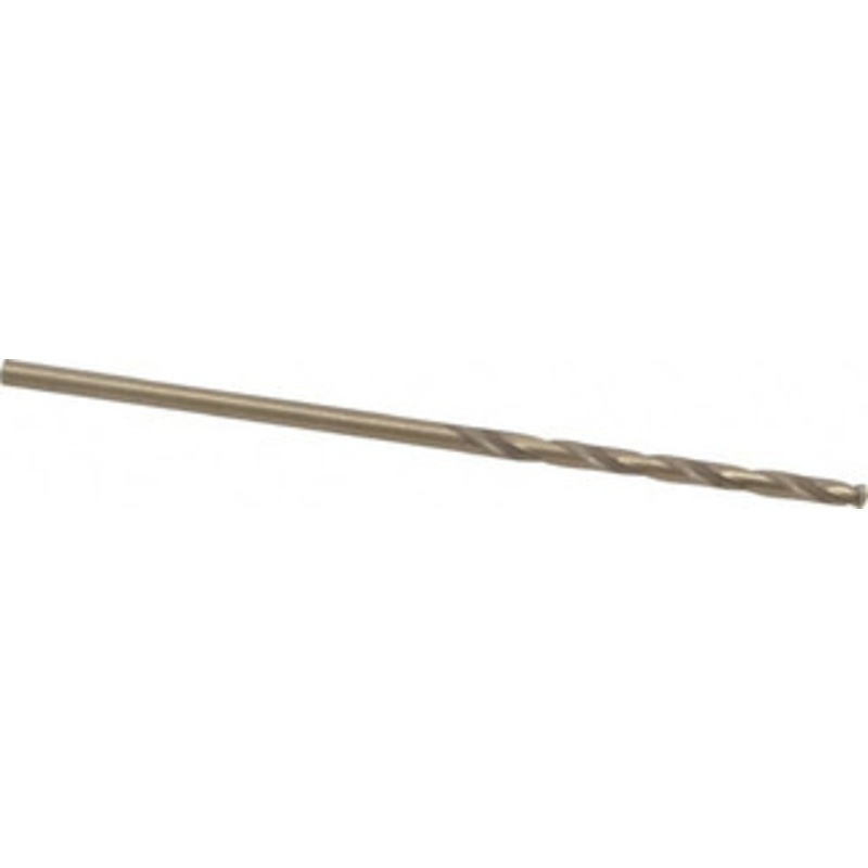 Hertel #51 135 Cobalt Jobber Drill Oxide/Gold Finish, Right Hand Cut, Spiral Flute, Straight Shank, 2 OAL, Split Point 04138988 – 04138988