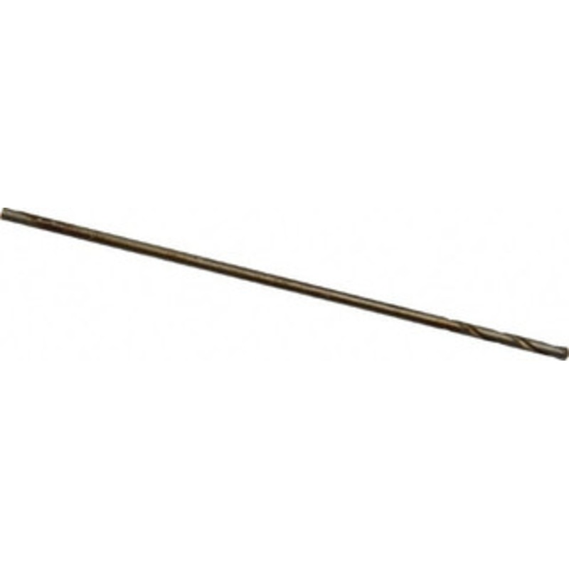 Hertel #73 135 Cobalt Jobber Drill Oxide/Gold Finish, Right Hand Cut, Spiral Flute, Straight Shank, 1-1/8 OAL, Split Point 04139200 – 04139200