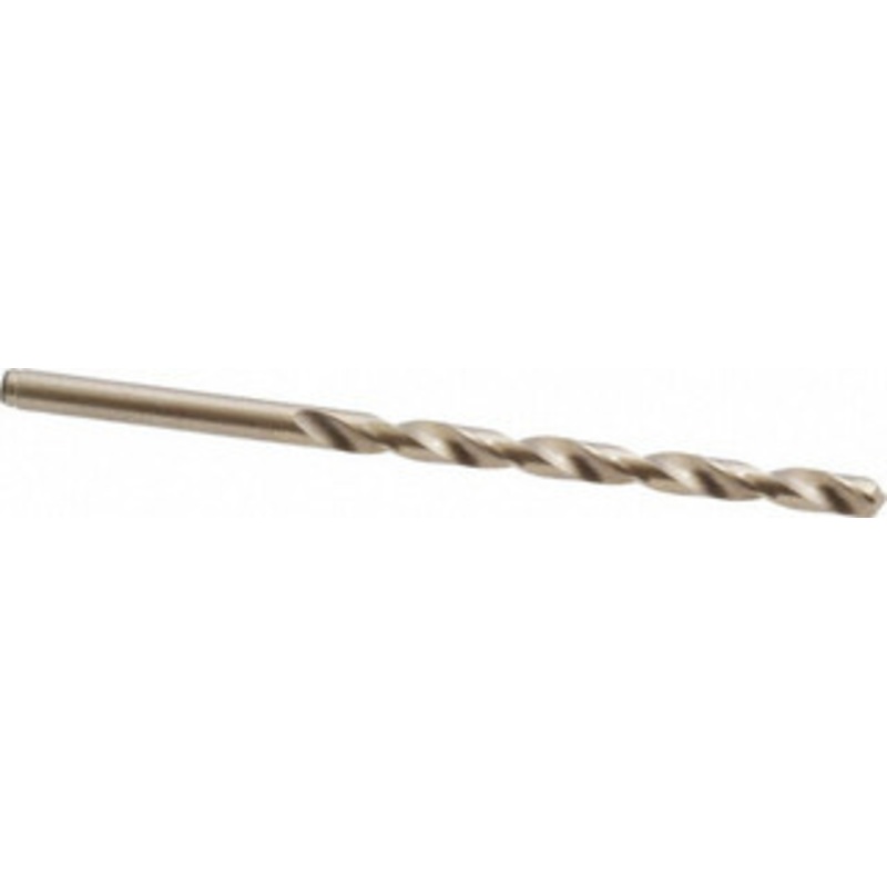 Cleveland Twist Drill #24 135 Cobalt Jobber Drill Oxide/Gold Finish, Right Hand Cut, Spiral Flute, Straight Shank, 3-1/8 OAL, Split Point C70157 – 74331224