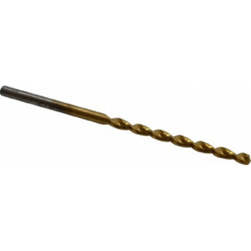 Cleveland Twist Drill #39 135 Cobalt Jobber Drill TiN Finish, Right Hand Cut, Parabolic Flute, Straight Shank, 2-3/8 OAL, Split Point C16651 – 02146967