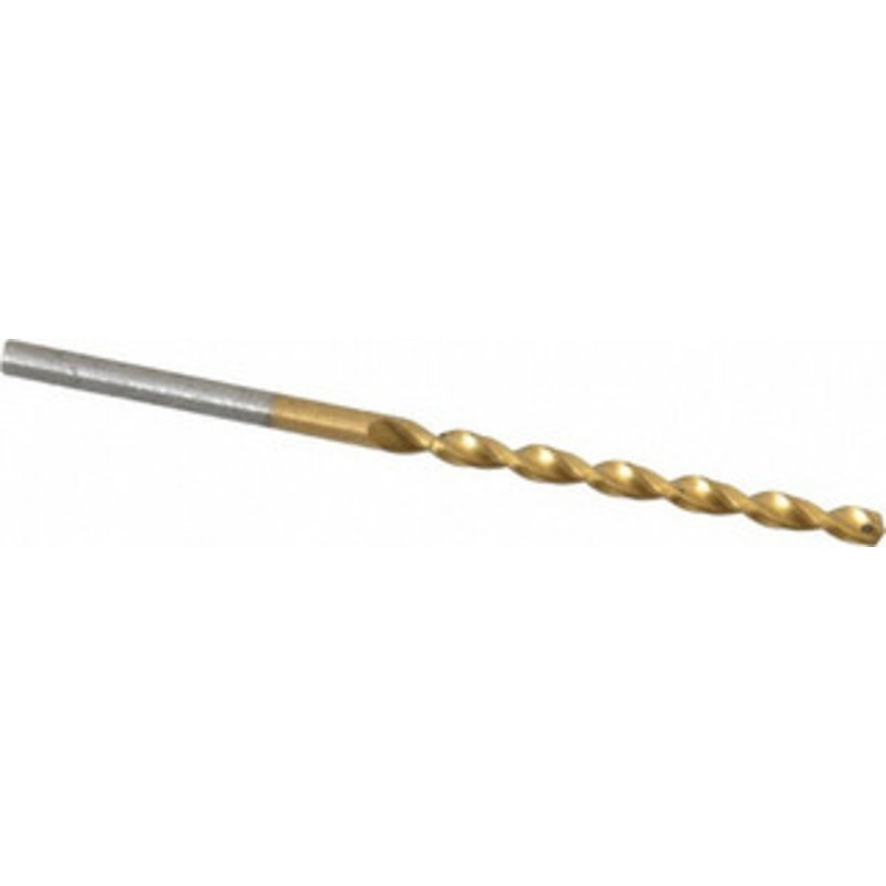 Cleveland Twist Drill #42 135 Cobalt Jobber Drill TiN Finish, Right Hand Cut, Parabolic Flute, Straight Shank, 2-1/4 OAL, Split Point C16655 – 02146991