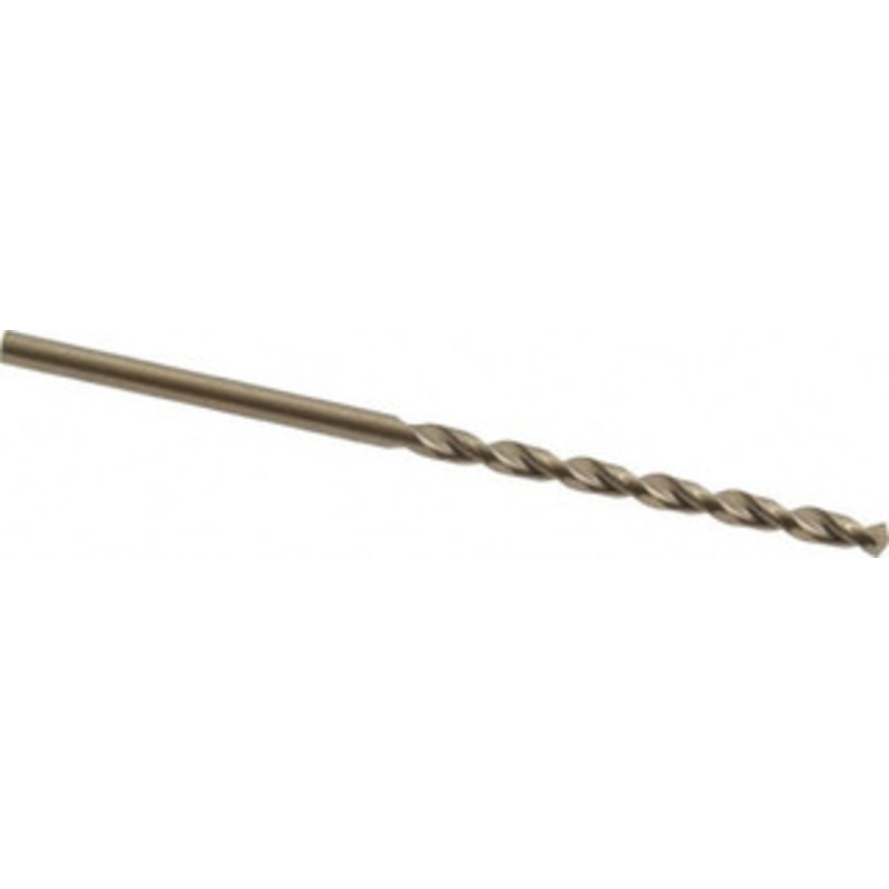 Cleveland Twist Drill #43 135 Cobalt Jobber Drill Oxide/Gold Finish, Right Hand Cut, Parabolic Flute, Straight Shank, 2-1/4 OAL, Split Point C16545 – 02146488