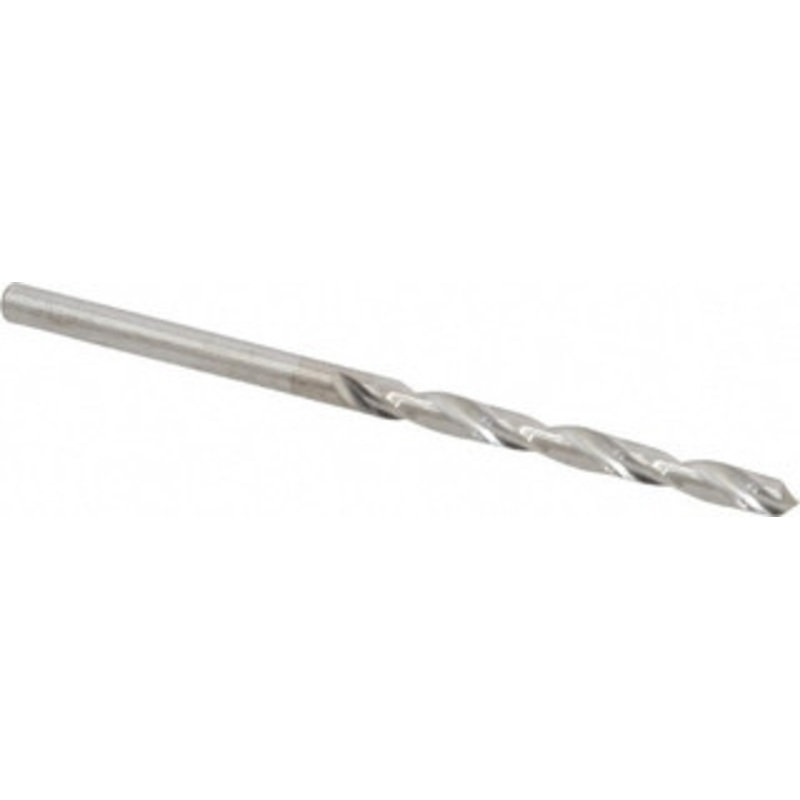 Hertel #33 118 Solid Carbide Jobber Drill Bright Finish, Right Hand Cut, Spiral Flute, Straight Shank, 2-1/4 OAL, Standard Point 79892071 – 79892071