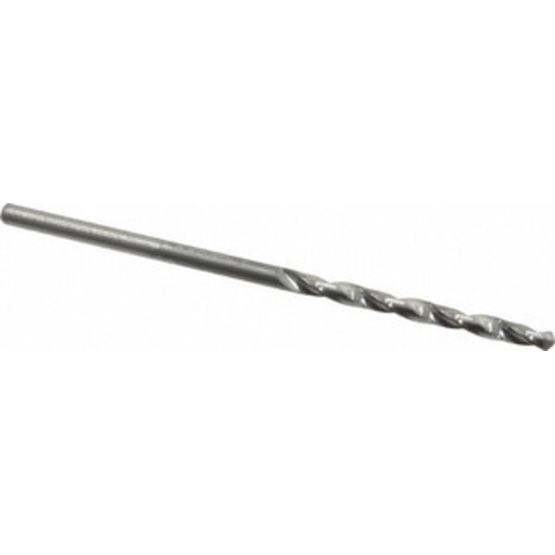 Hertel #50 118 Solid Carbide Jobber Drill Bright Finish, Right Hand Cut, Spiral Flute, Straight Shank, 1-3/4 OAL, Standard Point 79891842 – 79891842
