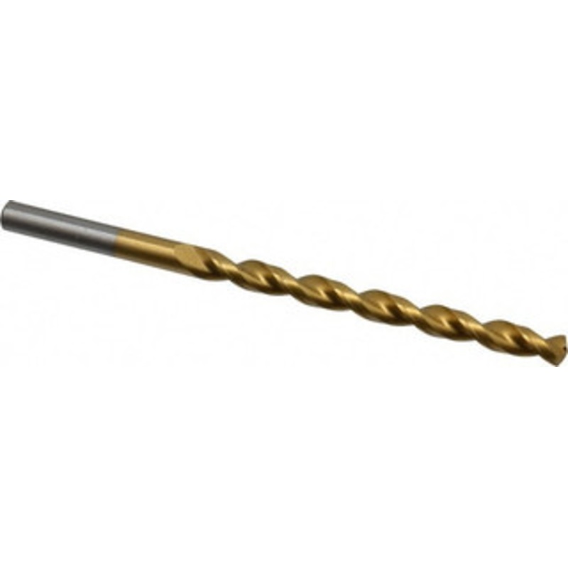 Cleveland Twist Drill #12 135 Cobalt Jobber Drill TiN Finish, Right Hand Cut, Parabolic Flute, Straight Shank, 3-1/2 OAL, Split Point C16623 – 02146694