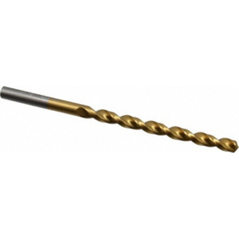 Cleveland Twist Drill #13 135 Cobalt Jobber Drill TiN Finish, Right Hand Cut, Parabolic Flute, Straight Shank, 3-1/2 OAL, Split Point C16624 – 02146702