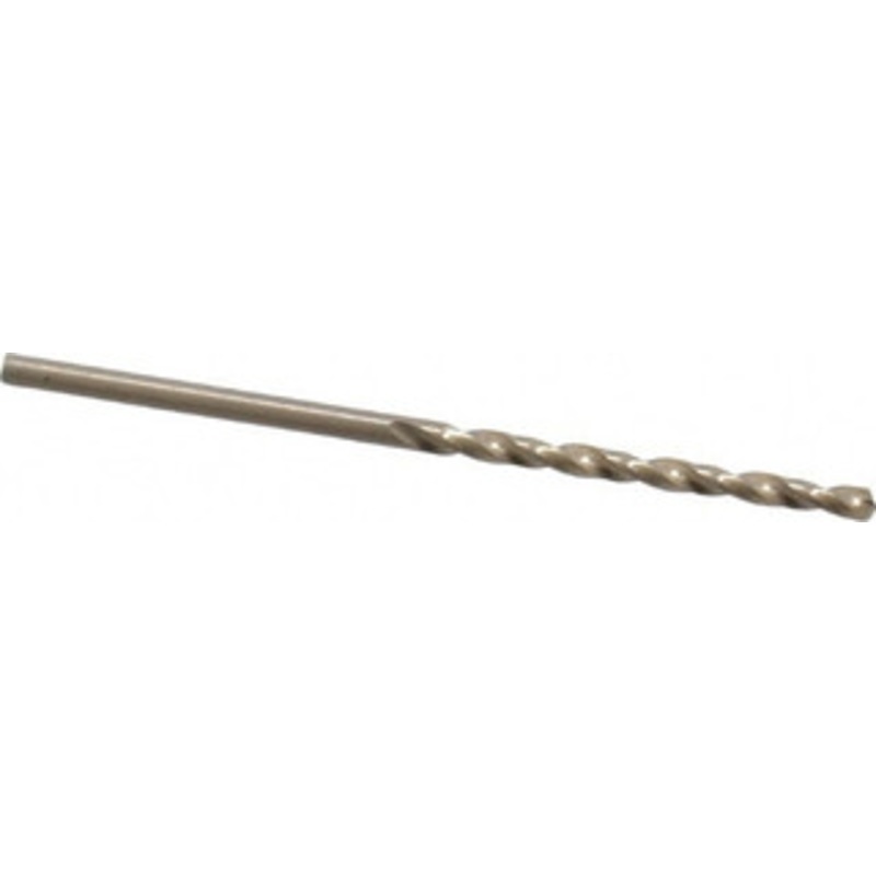 Cleveland Twist Drill #45 135 Cobalt Jobber Drill Oxide/Gold Finish, Right Hand Cut, Spiral Flute, Straight Shank, 2-1/8 OAL, Split Point C70178 – 74331430