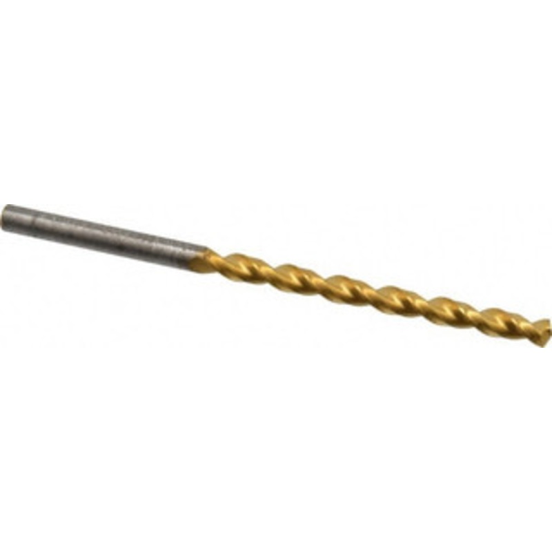 Guhring #22 130 Solid Carbide Jobber Drill TiN Finish, Right Hand Cut, Parabolic Flute, Straight Shank, 3-1/8 OAL, Standard Point 9026020039900 – 85979227