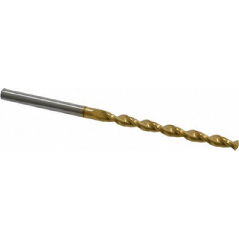Guhring #28 130 Solid Carbide Jobber Drill TiN Finish, Right Hand Cut, Parabolic Flute, Straight Shank, 2-7/8 OAL, Standard Point 9026020035700 – 85978096