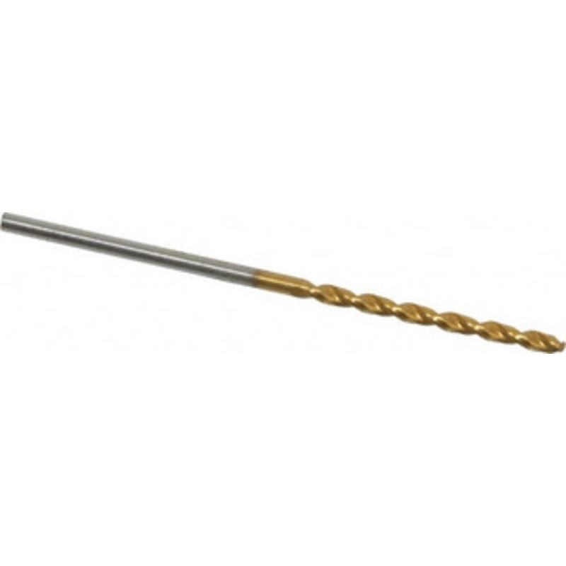 Guhring #53 130 High Speed Steel Jobber Drill TiN Finish, Right Hand Cut, Parabolic Flute, Straight Shank, 1-11/16 OAL, Standard Point 9006520015100 – 85751535