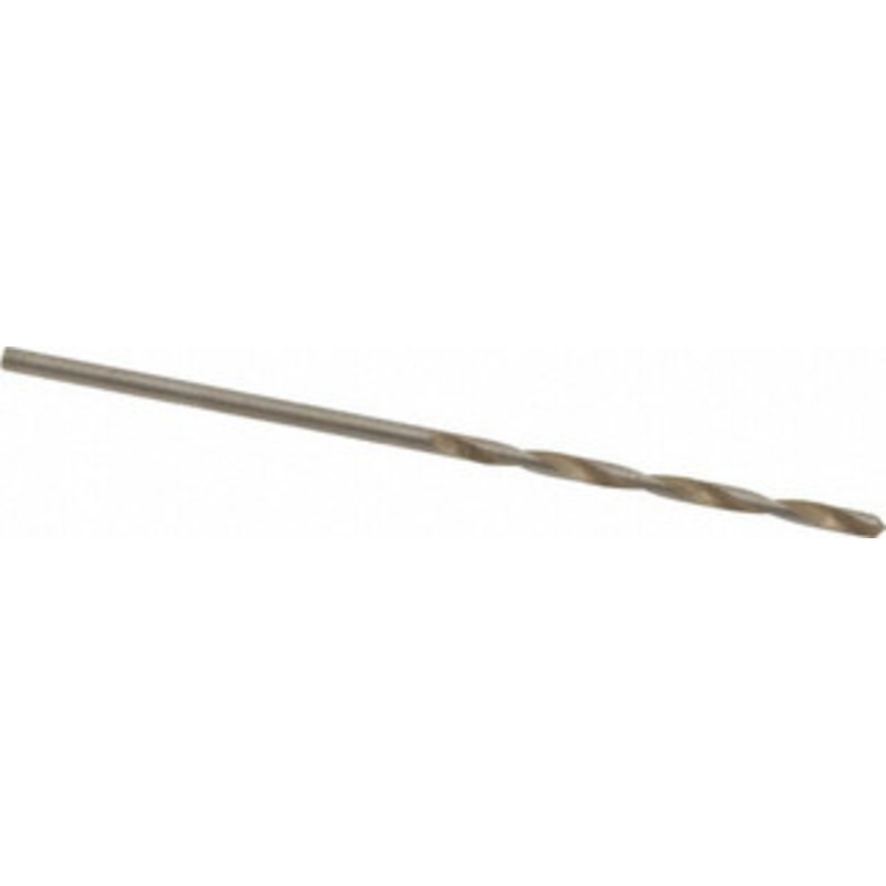 Hertel #55 135 Cobalt Jobber Drill Oxide/Gold Finish, Right Hand Cut, Spiral Flute, Straight Shank, 1-7/8 OAL, Split Point 04139028 – 04139028