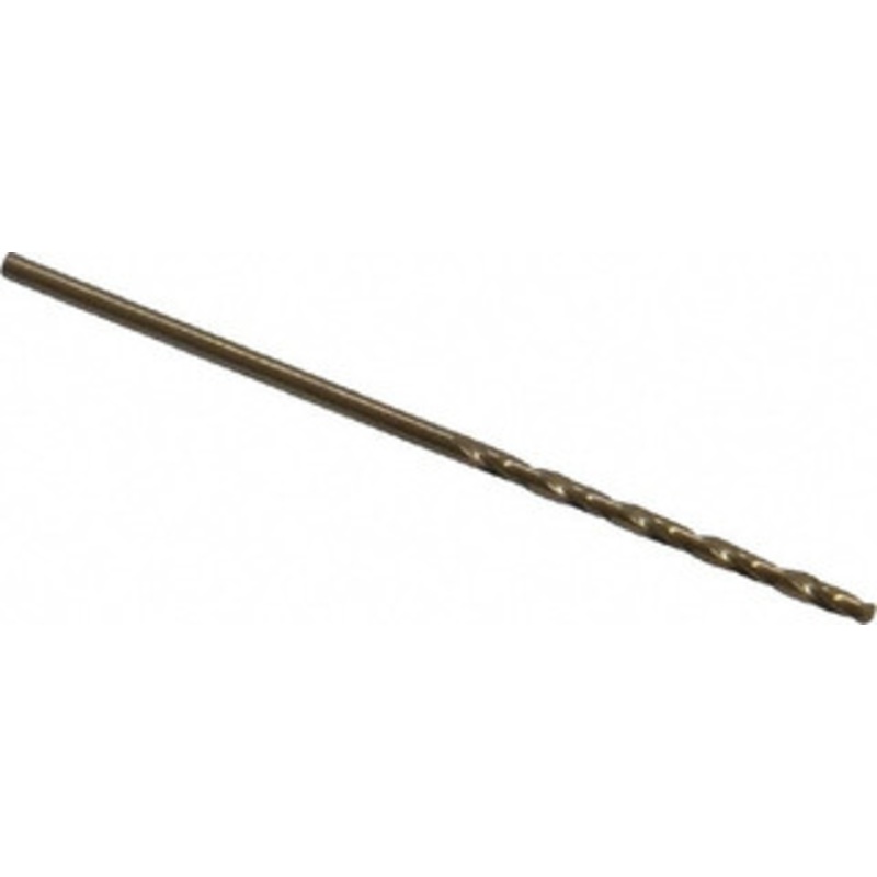 Precision Twist Drill #54 135 Cobalt Jobber Drill Oxide/Gold Finish, Right Hand Cut, Spiral Flute, Straight Shank, 1-7/8 OAL, Split Point 018354 – 78519923