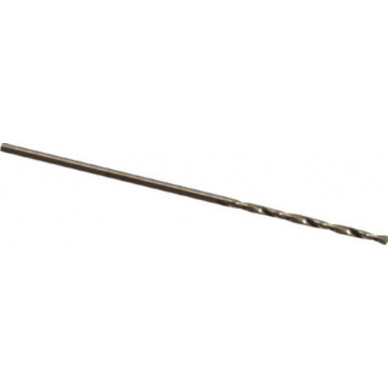 Precision Twist Drill #63 135 Cobalt Jobber Drill Oxide/Gold Finish, Right Hand Cut, Spiral Flute, Straight Shank, 1-1/2 OAL, Split Point 018363 – 78520012