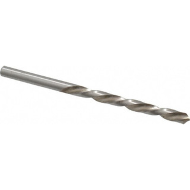 Value Collection #9 118 High Speed Steel Jobber Drill Bright Finish, Left Hand Cut, Spiral Flute, Straight Shank, 3-5/8 OAL, Standard Point 01228097 – 01228097