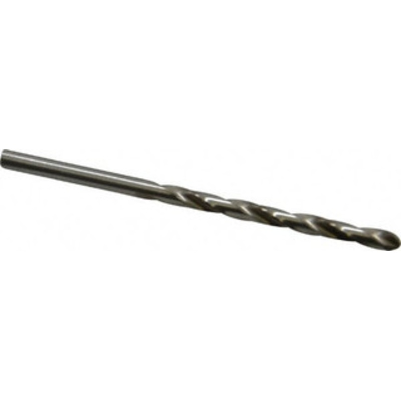 Cleveland Twist Drill #26 135 High Speed Steel Jobber Drill Bright Finish, Right Hand Cut, Spiral Flute, Straight Shank, 3 OAL, Split Point C11680 – 82650037