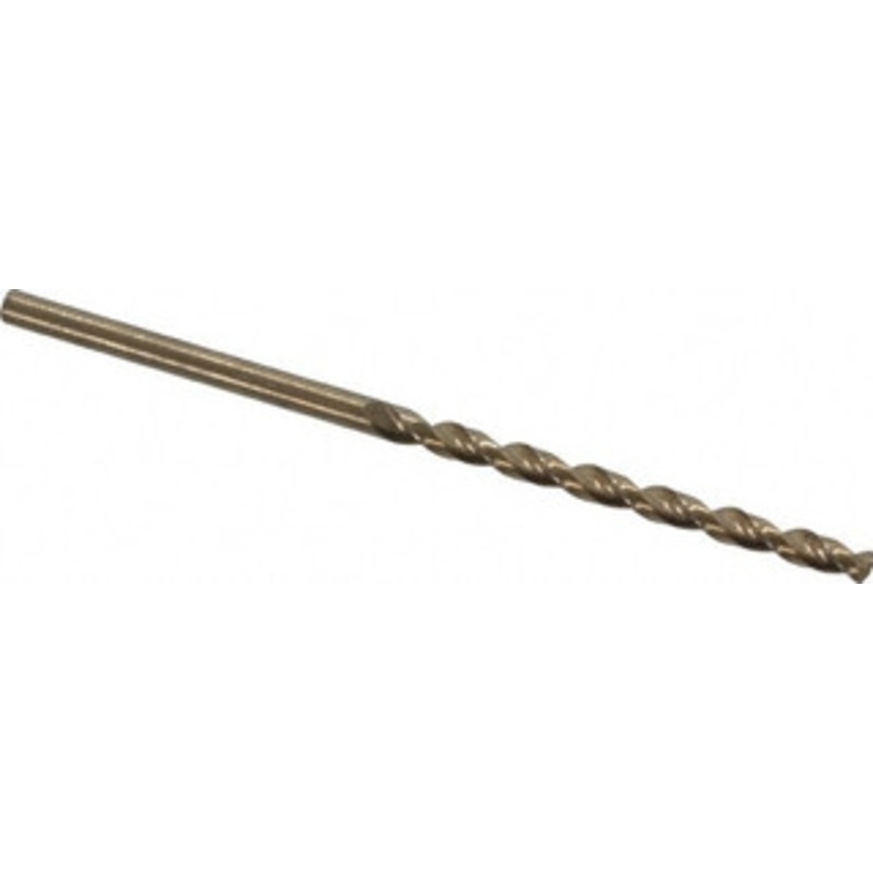 Cleveland Twist Drill #41 135 Cobalt Jobber Drill Oxide/Gold Finish, Right Hand Cut, Parabolic Flute, Straight Shank, 2-3/8 OAL, Split Point C16543 – 02146462