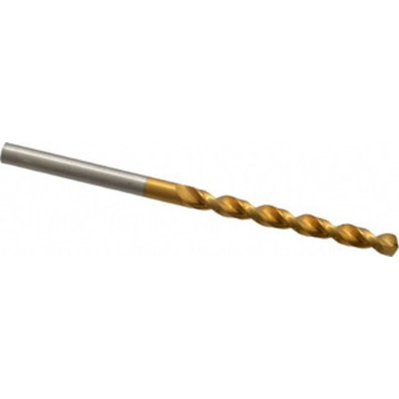 Guhring #26 130 High Speed Steel Jobber Drill TiN Finish, Right Hand Cut, Parabolic Flute, Straight Shank, 2-3/4 OAL, Standard Point 9006520037300 – 85751261