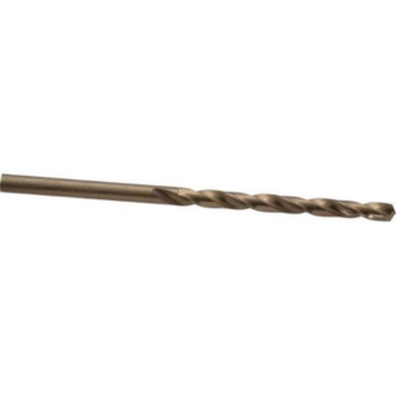 Hertel #22 135 Cobalt Jobber Drill Oxide/Gold Finish, Right Hand Cut, Spiral Flute, Straight Shank, 3-1/8 OAL, Split Point 04138699 – 04138699