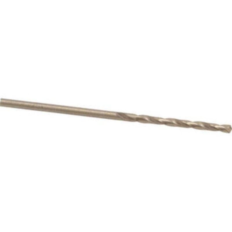 Hertel #48 135 Cobalt Jobber Drill Oxide/Gold Finish, Right Hand Cut, Spiral Flute, Straight Shank, 2 OAL, Split Point 04138954 – 04138954