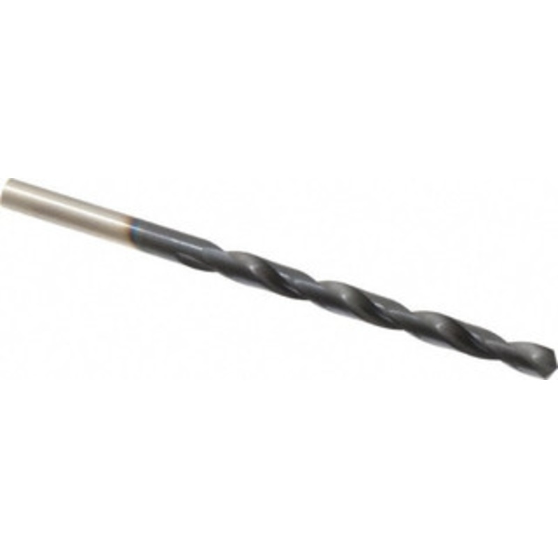 Hertel #5 135 Cobalt Jobber Drill TiAlN Finish, Right Hand Cut, Spiral Flute, Straight Shank, 3-3/4 OAL, Split Point 4139994 – 04139994