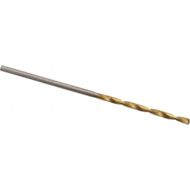 Hertel #54 118 High Speed Steel Jobber Drill TiN Finish, Right Hand Cut, Spiral Flute, Straight Shank, 1-7/8 OAL, Standard Point 85707784 – 85707784