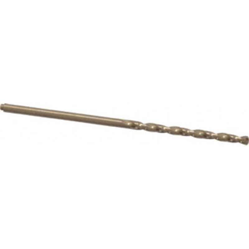 Precision Twist Drill #49 135 Cobalt Jobber Drill Oxide/Gold Finish, Right Hand Cut, Spiral Flute, Straight Shank, 2 OAL, Split Point 018349 – 78519873
