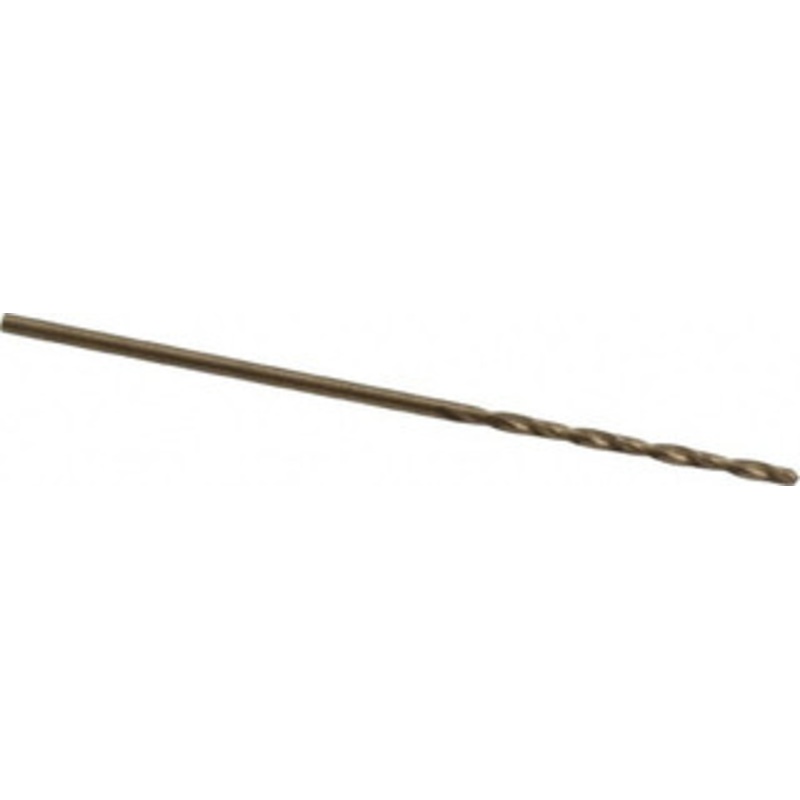 Precision Twist Drill #58 135 Cobalt Jobber Drill Oxide/Gold Finish, Right Hand Cut, Spiral Flute, Straight Shank, 1-5/8 OAL, Split Point 018358 – 78519964