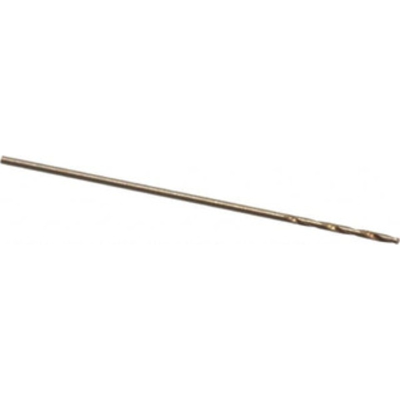 Precision Twist Drill #73 135 Cobalt Jobber Drill Oxide/Gold Finish, Right Hand Cut, Spiral Flute, Straight Shank, 1-1/8 OAL, Split Point 018373 – 78520111