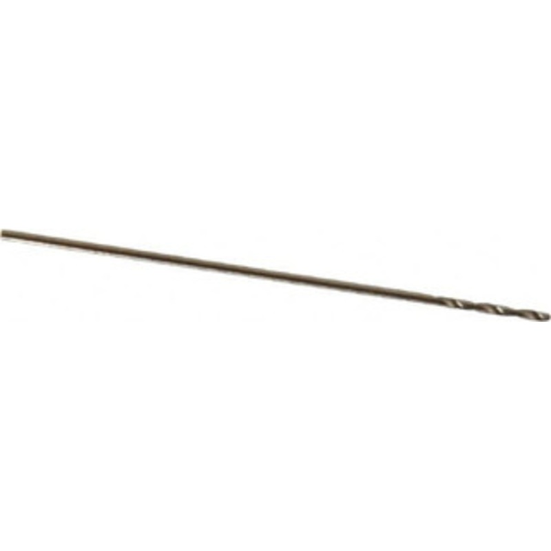 Precision Twist Drill #79 135 Cobalt Jobber Drill Oxide/Gold Finish, Right Hand Cut, Spiral Flute, Straight Shank, 3/4 OAL, Split Point 018379 – 78520178