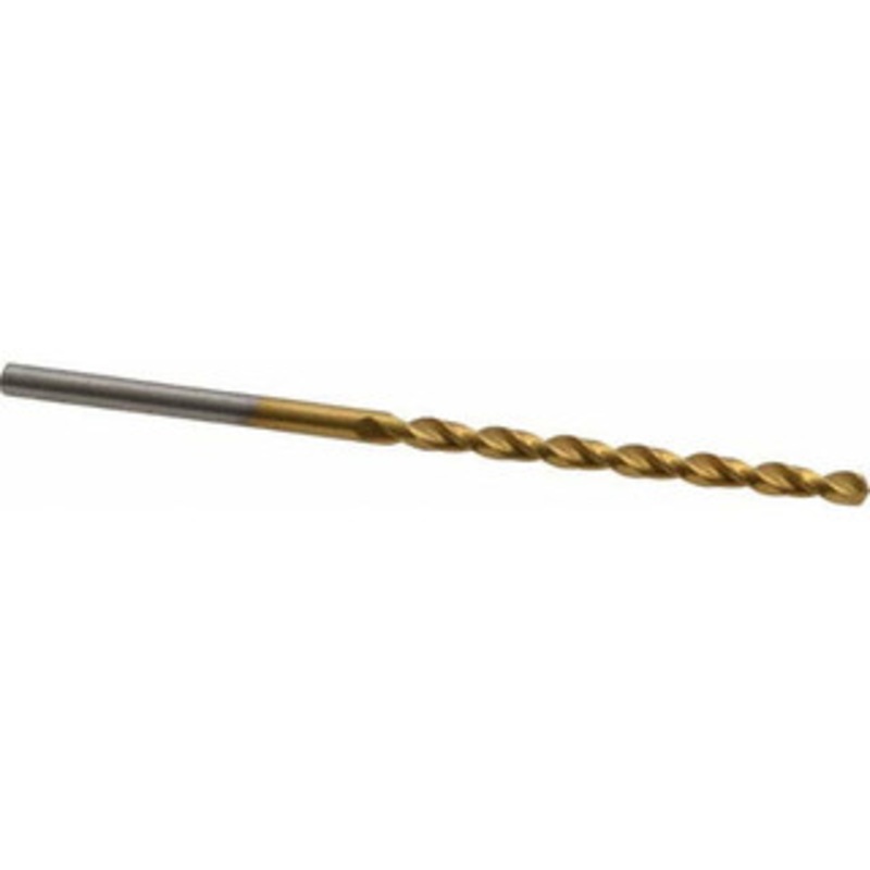 Cleveland Twist Drill #41 135 Cobalt Jobber Drill TiN Finish, Right Hand Cut, Parabolic Flute, Straight Shank, 2-3/8 OAL, Split Point C16654 – 02146983