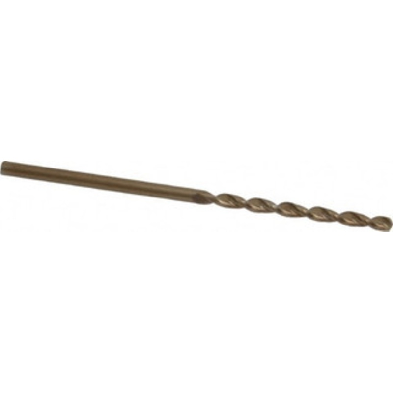 Cleveland Twist Drill #48 135 Cobalt Jobber Drill Oxide/Gold Finish, Right Hand Cut, Parabolic Flute, Straight Shank, 2 OAL, Split Point C16550 – 02146538
