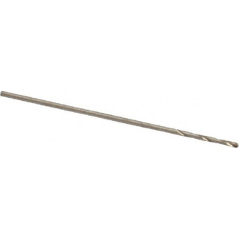 Cleveland Twist Drill #76 135 Cobalt Jobber Drill Oxide/Gold Finish, Right Hand Cut, Spiral Flute, Straight Shank, 7/8 OAL, Split Point C70209 – 74331745