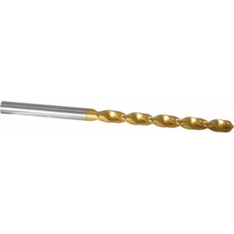 Guhring #12 130 High Speed Steel Jobber Drill TiN Finish, Right Hand Cut, Parabolic Flute, Straight Shank, 3-3/8 OAL, Standard Point 9006520048000 – 85751121