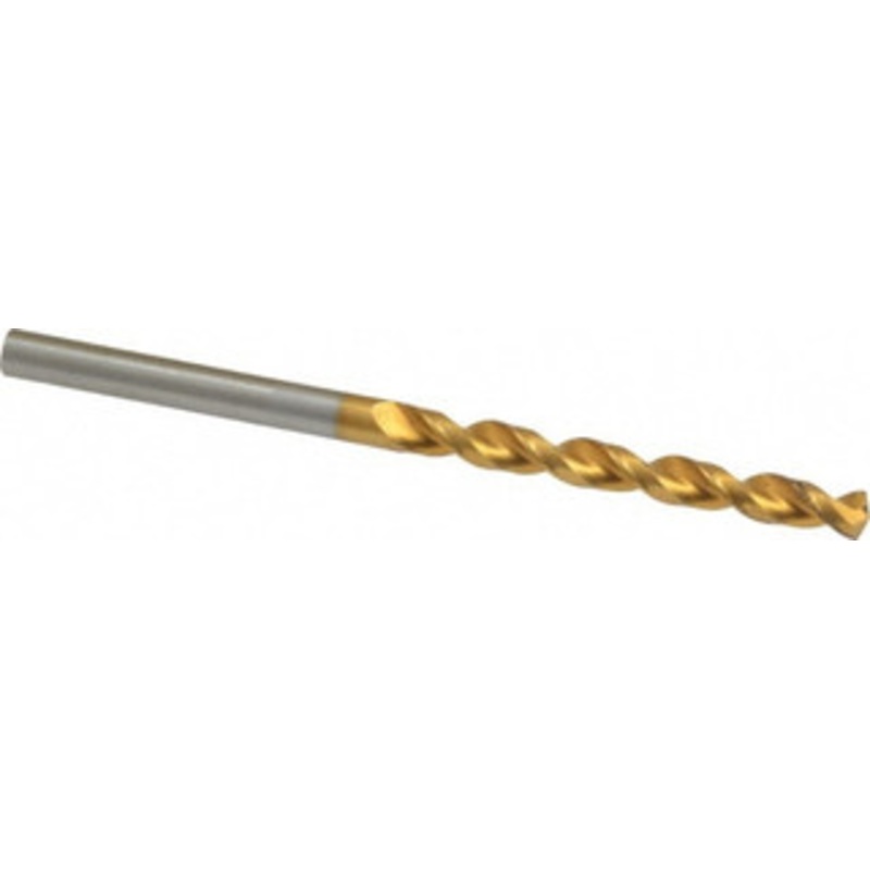 Guhring #19 130 High Speed Steel Jobber Drill TiN Finish, Right Hand Cut, Parabolic Flute, Straight Shank, 2-15/16 OAL, Standard Point 9006520042200 – 85751196
