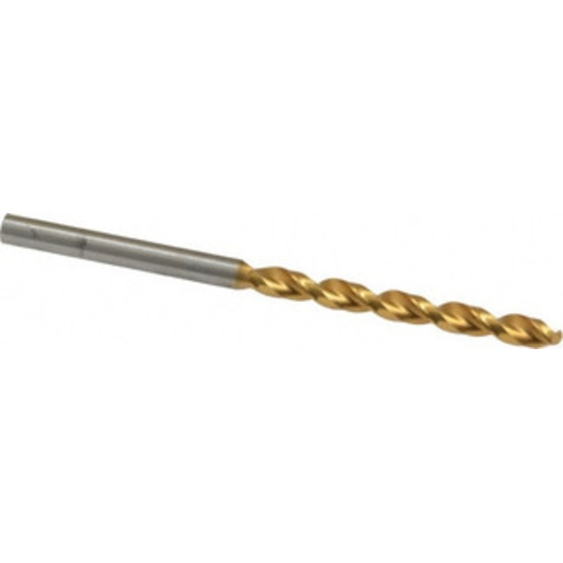 Guhring #21 130 High Speed Steel Jobber Drill TiN Finish, Right Hand Cut, Parabolic Flute, Straight Shank, 2-15/16 OAL, Standard Point 9006520040400 – 85751212