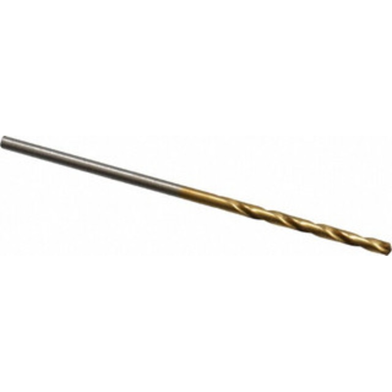 Hertel #51 135 High Speed Steel Jobber Drill TiN Finish, Right Hand Cut, Spiral Flute, Straight Shank, 2 OAL, Split Point 66694506 – 66694506