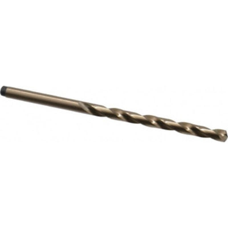 Precision Twist Drill #19 135 Cobalt Jobber Drill Oxide/Gold Finish, Right Hand Cut, Spiral Flute, Straight Shank, 3-1/4 OAL, Split Point 018319 – 78519576