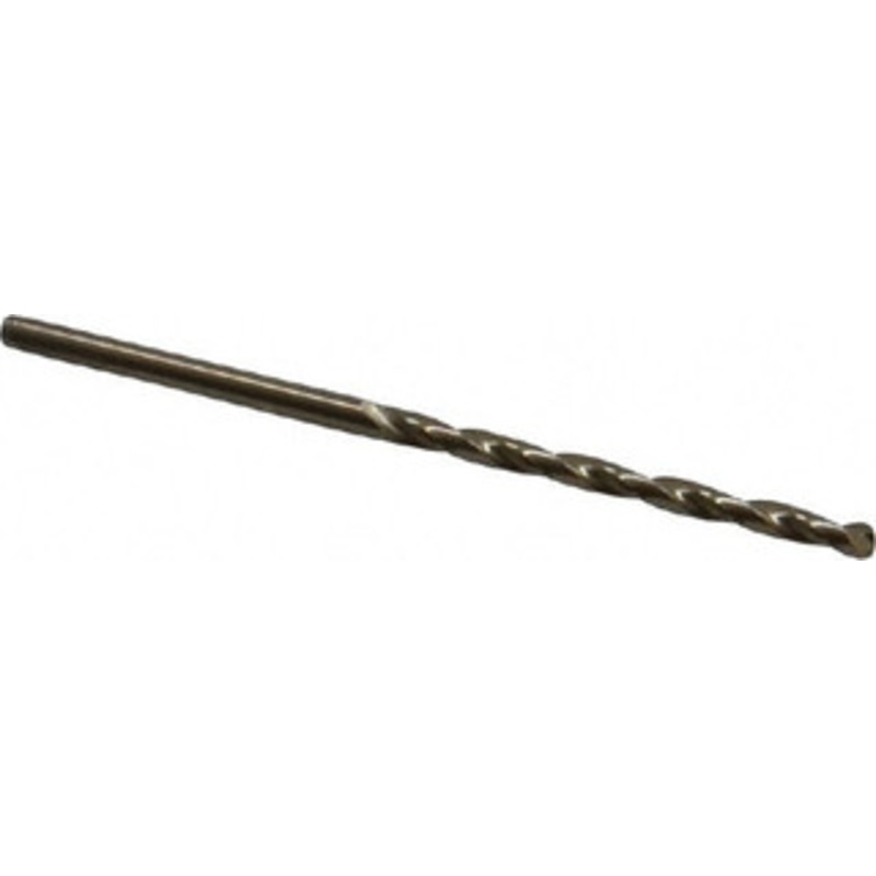 Precision Twist Drill #42 135 Cobalt Jobber Drill Oxide/Gold Finish, Right Hand Cut, Spiral Flute, Straight Shank, 2-1/4 OAL, Split Point 018342 – 78519808