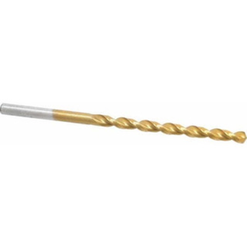 Cleveland Twist Drill #21 135 Cobalt Jobber Drill TiN Finish, Right Hand Cut, Parabolic Flute, Straight Shank, 3-1/2 OAL, Split Point C16633 – 02146785