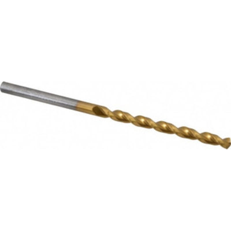 Cleveland Twist Drill #29 135 Cobalt Jobber Drill TiN Finish, Right Hand Cut, Parabolic Flute, Straight Shank, 2-7/8 OAL, Split Point C16641 – 02146868