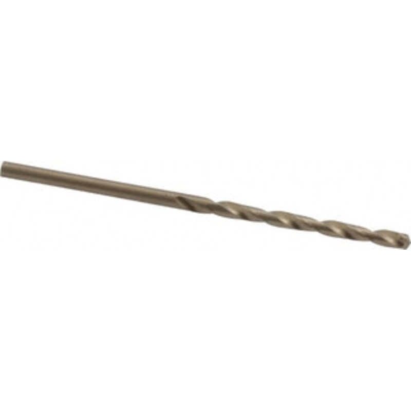 Cleveland Twist Drill #44 135 Cobalt Jobber Drill Oxide/Gold Finish, Right Hand Cut, Spiral Flute, Straight Shank, 2-1/8 OAL, Split Point C70177 – 74331422
