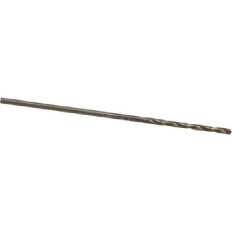 Cleveland Twist Drill #56 135 Cobalt Jobber Drill Oxide/Gold Finish, Right Hand Cut, Spiral Flute, Straight Shank, 1-3/4 OAL, Standard Point C70189 – 74331547