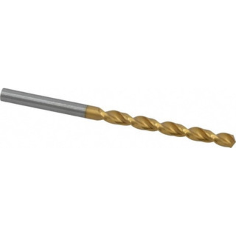 Guhring #10 130 High Speed Steel Jobber Drill TiN Finish, Right Hand Cut, Parabolic Flute, Straight Shank, 3-3/8 OAL, Standard Point 9006520049200 – 85751105