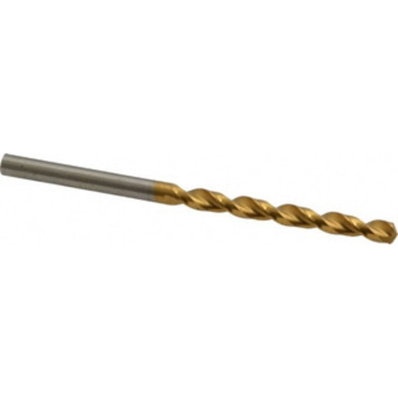 Guhring #17 130 High Speed Steel Jobber Drill TiN Finish, Right Hand Cut, Parabolic Flute, Straight Shank, 3-5/32 OAL, Standard Point 9006520043900 – 85751170
