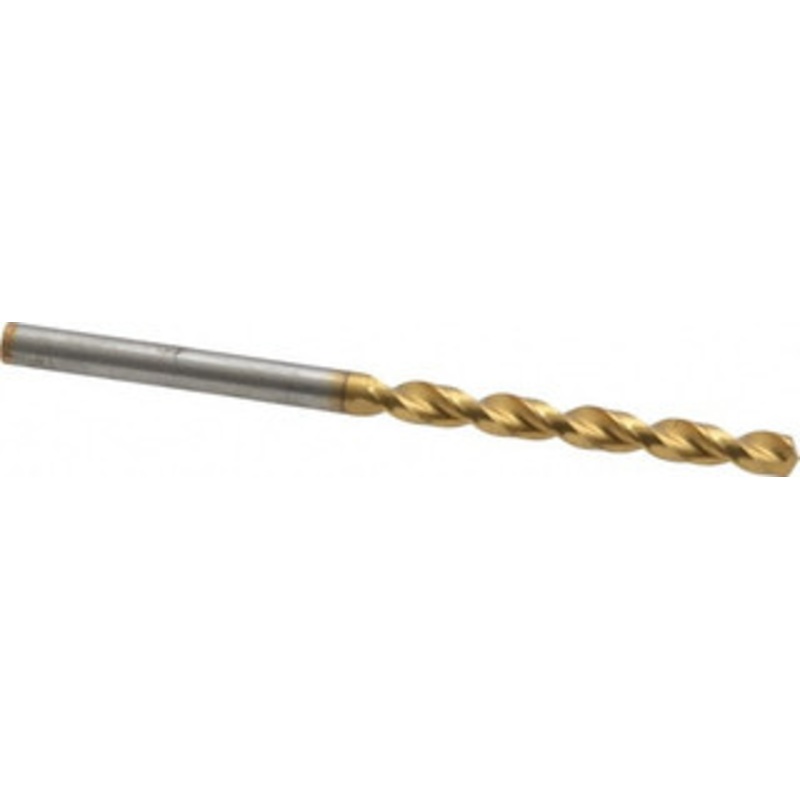Guhring #20 130 High Speed Steel Jobber Drill TiN Finish, Right Hand Cut, Parabolic Flute, Straight Shank, 2-15/16 OAL, Standard Point 9006520040900 – 85751204