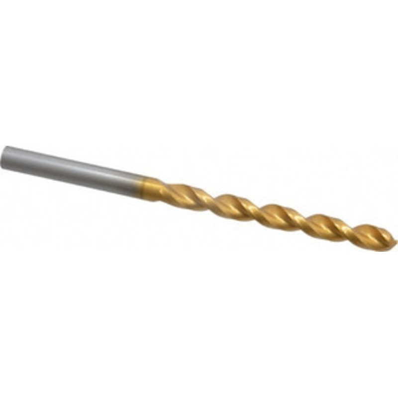 Guhring #6 130 High Speed Steel Jobber Drill TiN Finish, Right Hand Cut, Parabolic Flute, Straight Shank, 3-3/8 OAL, Standard Point 9006520051800 – 85751063